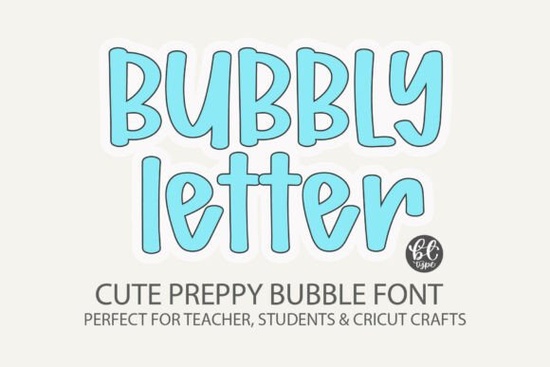Bubbly Letter Font